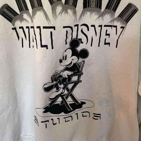 Walt Disney Studios Mickey Mouse Sweatshirt Size L See pics for flaws - Picture 2 of 7